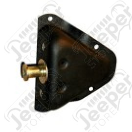 Gache de porte gauche (coté caisse), acier noir, Jeep CJ, Wrangler YJ 