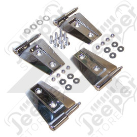Kit de charnières de porte acier inox - Jeep Wrangler JK (2 portes) - RT34071 / 488476