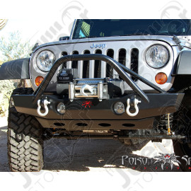 Protection anti encastrement pour pare chocs avant acier MID (Poison Spider) Jeep Wrangler JK 