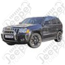 Kit marchepied tubulaire acier inox (diamètre : 75mm) - Jeep Grand Cherokee WH