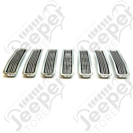 Enjoliveur de calandre en aluminium (insert) pour Jeep Wrangler TJ