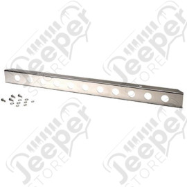 Pare chocs avant en acier / inox avec perforations, Jeep Wrangler TJ