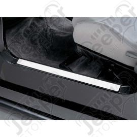 Kit protections de seuils de porte acier inox Jeep CJ, Wrangler YJ