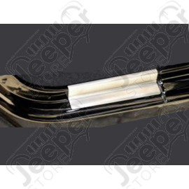 Kit de 2 protections de seuils de portes arrière en acier inox pour Jeep Wrangler JK Unlimited