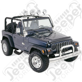 Kit de 2 marchepieds en aluminium (couleur : noir) - Jeep Wrangler YJ - SH76026