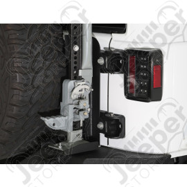 Support de roue de secours renforcé pour pneu jusqu'à 37" pour Jeep Wrangler JK