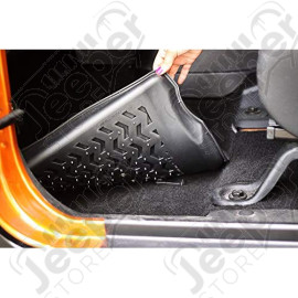 Kit de 2 tapis de sol arrière en caoutchouc préformé - Jeep Wrangler TJ et LJ - 1566.21 / 61731 / 12950.10
