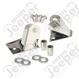 Kit de supports de rétroviseur, acier inox, Wrangler TJ