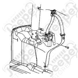 Ceinture de sécurité arrière gauche Jeep Wrangler JK 