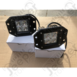Lampe LED carré universel à encastrer (9 à 32 volts) 12 watts , 1200 lumens (unitaire)