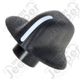 Bouton plastique NOIR de ventilation tableau de bord pour Jeep Wrangler TJ