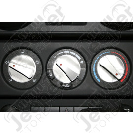 Kit de boutons 3 en aluminium pour tableau de bord Jeep Wrangler JK