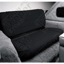 Banquette arrière non rabattable (fixe), couleur black black denim, Jeep CJ et Wrangler YJ 