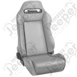 Siège baquet - Couleur : gris - Jeep CJ, Wrangler YJ, Wrangler TJ