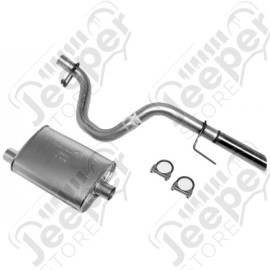 Silencieux et tube de sortie vernis aluminisé pour 2.5L et 4.0L Jeep Wrangler YJ
