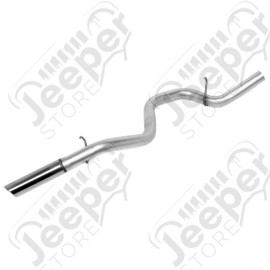 Silencieux aluminé PaceSetter / Dynomax avec tube de sortie (sortie du tube en acier inox) pour 2.5L et 4.0L Jeep Wrangler TJ - 862874 / 17345