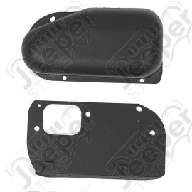 Enjoliveur de moteur d'essuie glace en acier noir Jeep CJ - 19135.01 / 5756806-BL