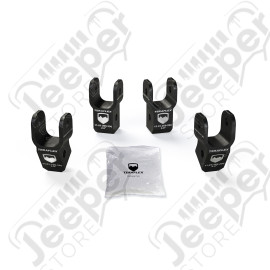 JL: 2” Shock Extension Bracket Kit – Front & Rear (2–2.5” Lift)