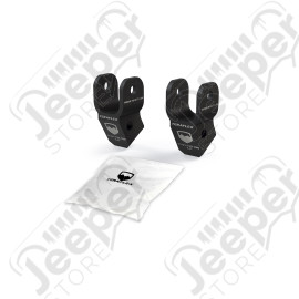 JL / JT: 2” Shock Extension Bracket Kit – Front (2–2.5” Lift)