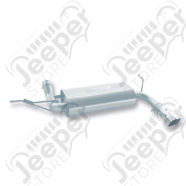 Silencieux BORLA avec tube de sortie moteurs 2.8L CRD, 3.8L V6 et 3.6L V6 - Jeep Wrangler JK - 11754