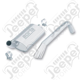 Silencieux BORLA avec tube de sortie pour moteur 4.2L - Jeep CJ7 - 14572