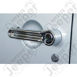 2 Enjoliveurs de poignée de porte avant ou arrière ou coffre couleur chrome - Jeep Wrangler JK - TGH65500 / DH68499B