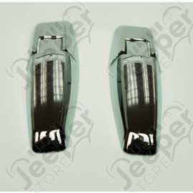 Kit d' enjoliveur charnières de ridelle plast./chromée, 2 éléments, WH