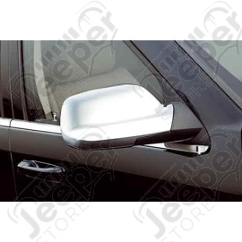 Kit d'enjoliveurs de rétroviseurs en plastique chromé pour Jeep Grand Cherokee WH, WK