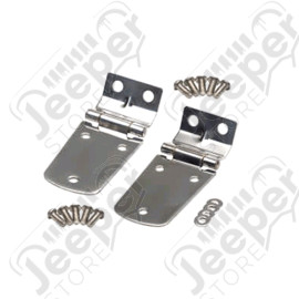 Kit de charnières de capot, acier inox, TJ, 