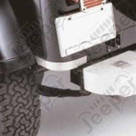 Protections de bas de caisse, acier inox, coins arrière, YJ, 