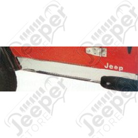 Protections de bas de caisse latérales, acier inox, TJ,