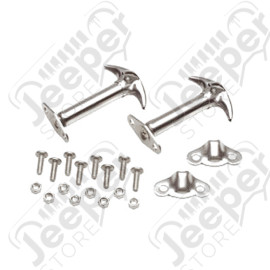 Kit d'attaches capot acier inox - Jeep CJ et Wrangler YJ - SH7401 / 11116-01