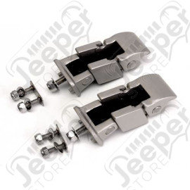 Kit d'attache-capots en acier inox mat Jeep Wrangler TJ