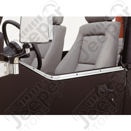 Kit de 2 glissières pour demi-porte en acier inox - Jeep Wrangler YJ - 1530.11 / 7497 / 11146.01