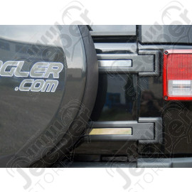 Kit d'enjoliveurs de charnières de coffre acier inox Jeep Wrangler JK