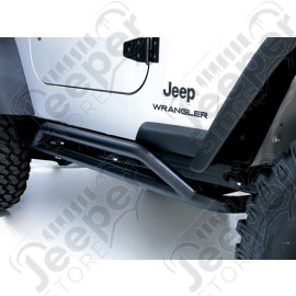 Kit de tubes de protection latéraux Rock Crawler couleur noir Jeep Wrangler TJ