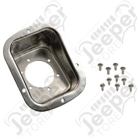 Cadre d orifice de réservoir acier / inox Jeep CJ