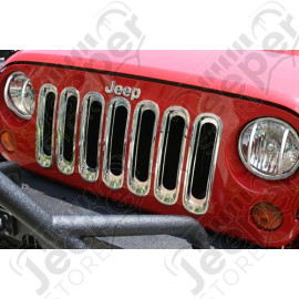 Enjoliveur de calandre en plastique chromé - Jeep Wrangler JK - SH87511