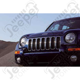 Enjoliveur de calandre chromé (plastique) , Jeep Cherokee Liberty KJ