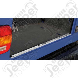 Baguette en acier inox de protection de bas de coffre pour Jeep Wrangler TJ