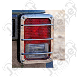 Protections de feu arrière, acier inox (en fonte), Jeep Wrangler JK
