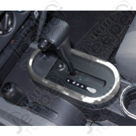 Enjoliveur de levier de vitesses manuel, (couleur: acier / inox (brillant)) , Jeep Wrangler JK