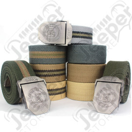 Ceinture homme Jeep verte (140cm de long)
