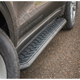 Kit de marches pieds avec plateaux noir en acier et aluminium pour Jeep Renegade BU - 2061023