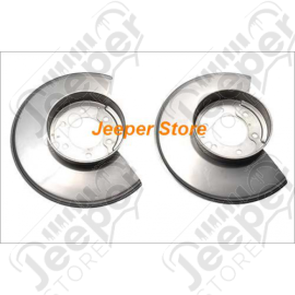 Kit de flasques de frein avant acier / inox (la paire) - Jeep CJ - 0325.03 / 11121.01