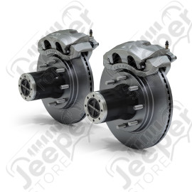 JK: Dana 30/44 Front Axle 8-Lug Locking Hub Conversion Kit w/ Vented Big Brakes