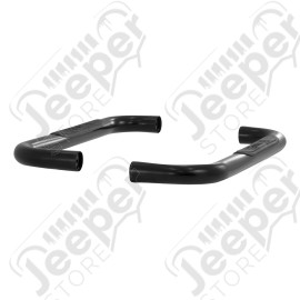 Kit marchepieds tubulaire noir avec plateau anti-dérapant pour Jeep Wrangler YJ et TJ - B8625 / 8625B / 11591.03 / RT26015 / RT26016 / 11590.04 / 11590.03 / 11504.04 / 35600