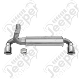 Silencieux d'échappement inox avec double sorties inox pour 2.8L CRD, 3.8L et 3.6L V6 Essence - Jeep Wrangler JK (2 et 4 portes) - DYN39528