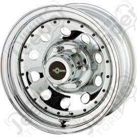 Jante Modular Acier Chromé 7x15 / 5x139.7 / ET: -6 - Jeep MB, CJ, SJ - 402CH / RA402CH
