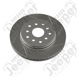 JK: Slotted Brake Rotor – Front Left